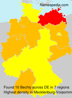 Surname Bechly in Germany Surname Bechly in Germany