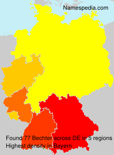 Surname Bechter in Germany Surname Bechter in Germany