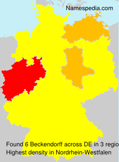 Surname Beckendorff in Germany Surname Beckendorff in Germany