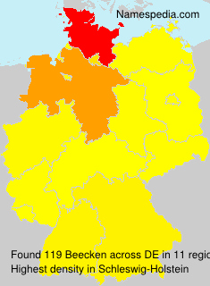 Surname Beecken in Germany Surname Beecken in Germany