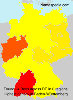 Surname Bees in Germany Surname Bees in Germany