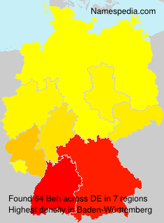 Surname Beh in Germany Surname Beh in Germany