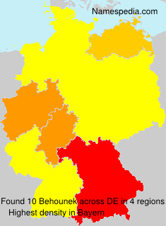 Surname Behounek in Germany Surname Behounek in Germany