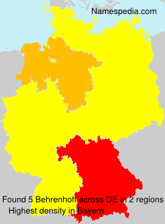 Surname Behrenhoff in Germany Surname Behrenhoff in Germany