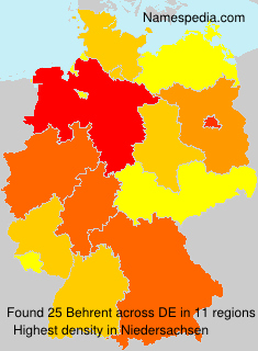 Surname Behrent in Germany Surname Behrent in Germany