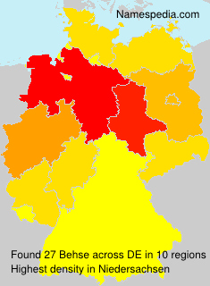 Surname Behse in Germany Surname Behse in Germany