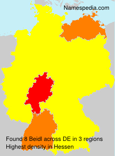 Surname Beidl in Germany Surname Beidl in Germany