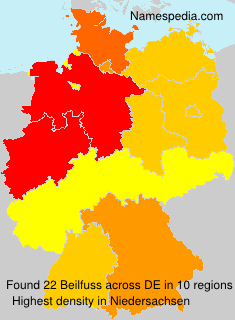 Surname Beilfuss in Germany Surname Beilfuss in Germany