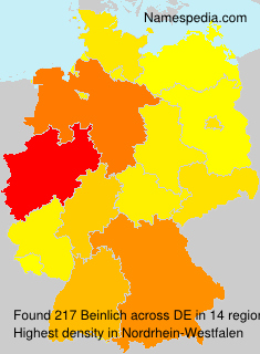 Surname Beinlich in Germany Surname Beinlich in Germany