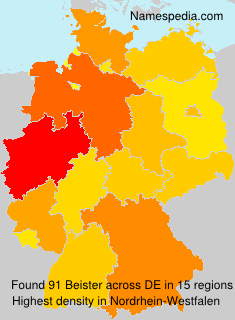 Surname Beister in Germany Surname Beister in Germany