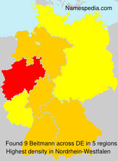 Surname Beitmann in Germany Surname Beitmann in Germany
