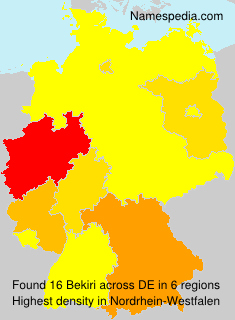 Surname Bekiri in Germany Surname Bekiri in Germany