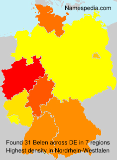 Surname Belen in Germany Surname Belen in Germany