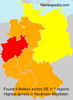 Surname Belikov in Germany Surname Belikov in Germany