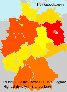 Surname Bellack in Germany Surname Bellack in Germany