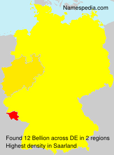 Surname Bellion in Germany Surname Bellion in Germany