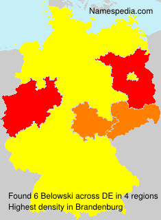 Surname Belowski in Germany Surname Belowski in Germany