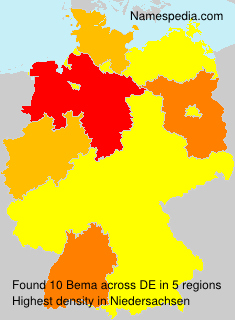 Surname Bema in Germany Surname Bema in Germany