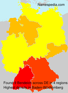 Surname Bendeich in Germany Surname Bendeich in Germany
