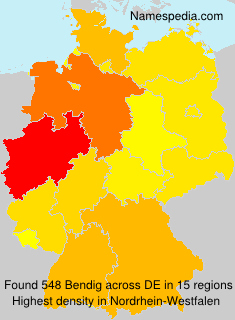 Surname Bendig in Germany Surname Bendig in Germany