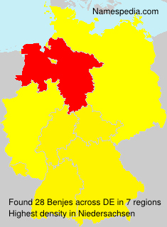 Surname Benjes in Germany Surname Benjes in Germany