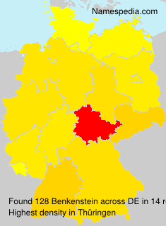 Surname Benkenstein in Germany Surname Benkenstein in Germany