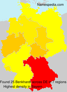 Surname Benkhardt in Germany Surname Benkhardt in Germany