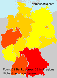 Surname Benko in Germany Surname Benko in Germany