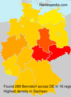 Surname Benndorf in Germany Surname Benndorf in Germany