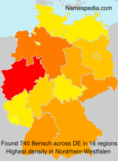 Surname Bensch in Germany Surname Bensch in Germany
