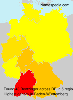 Surname Bentzinger in Germany Surname Bentzinger in Germany