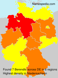Surname Berendts in Germany Surname Berendts in Germany