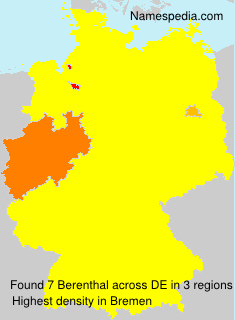 Surname Berenthal in Germany Surname Berenthal in Germany