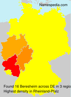 Surname Beresheim in Germany Surname Beresheim in Germany
