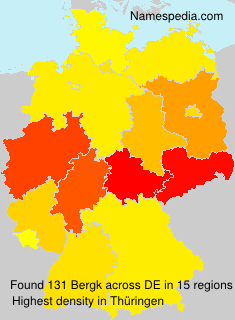 Surname Bergk in Germany Surname Bergk in Germany