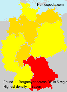 Surname Bergmayer in Germany Surname Bergmayer in Germany