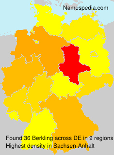 Surname Berkling in Germany Surname Berkling in Germany