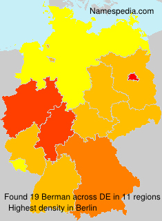 Surname Berman in Germany Surname Berman in Germany