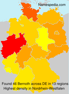 Surname Bernoth in Germany Surname Bernoth in Germany