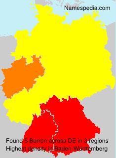 Surname Berron in Germany Surname Berron in Germany