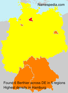 Surname Berthier in Germany Surname Berthier in Germany