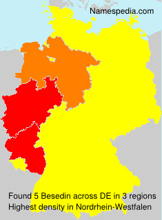 Surname Besedin in Germany Surname Besedin in Germany