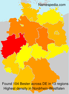 Surname Bester in Germany Surname Bester in Germany