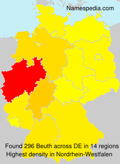 Surname Beuth in Germany Surname Beuth in Germany