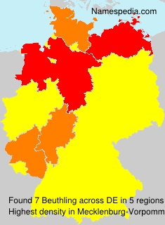 Surname Beuthling in Germany Surname Beuthling in Germany