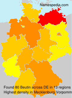 Surname Beutin in Germany Surname Beutin in Germany