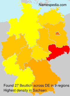 Surname Beutlich in Germany Surname Beutlich in Germany