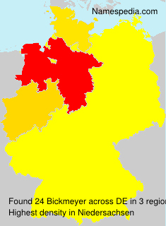 Surname Bickmeyer in Germany Surname Bickmeyer in Germany