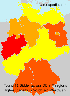 Surname Bidder in Germany Surname Bidder in Germany
