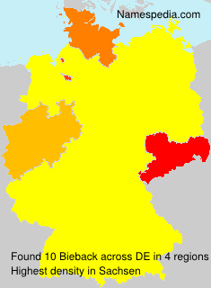Surname Bieback in Germany Surname Bieback in Germany